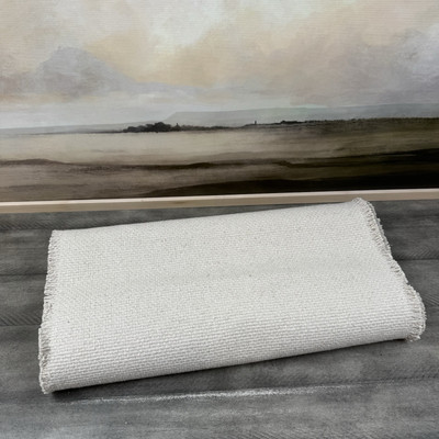 Pottery Barn Mason Handwoven Cotton Fringe Table Runner Natural 18”x108” Read OB-image