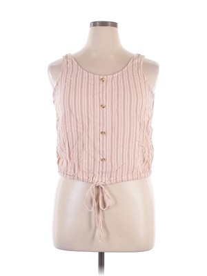 Dip Women Pink Sleeveless Blouse XL-image