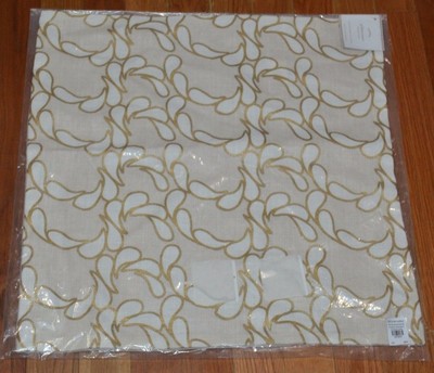 Pottery Barn Pink Gold Metallic Athena Printed Pillow Cover 18