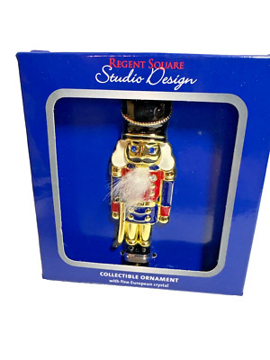 Regent Square Studio Design Nutcracker Enamel Christmas Holiday Ornament-image