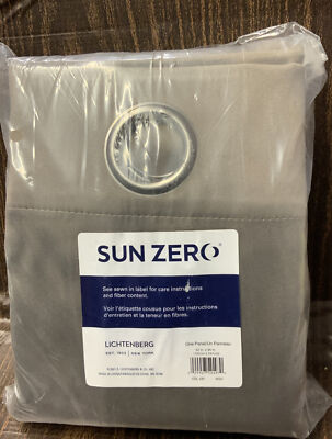 ⚡️Sun Zero Curtain Panel Oslo Theater Blackout Grommet Mushroom (52x95) 1 Panel-image