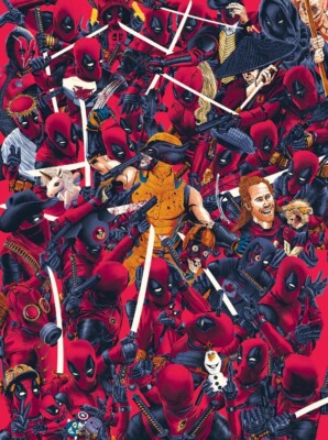 Deadpool & Wolverine Marvel Movie Film Poster Giclee Print Art 18x24 Mondo-image