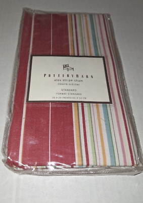 POTTERY BARN ALEX STRIPE STANDARD FORMAT Pillowcase 20x26-image