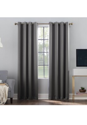 Sun Zero Lichtenberg Curtain Oslo Grommet Theater Grade Blackout Panel 108