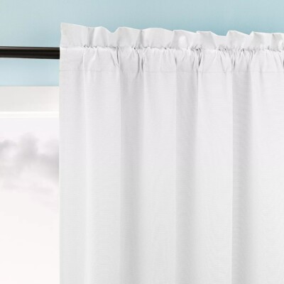 Sun Zero Doucet Thermal Blackout Rod Pocket Curtain Panl White40