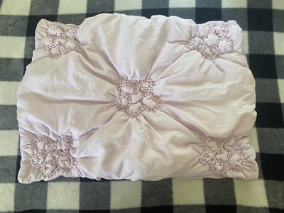 Pottery Barn Kids Textural Floral Sham, Lilac, Standard size-image