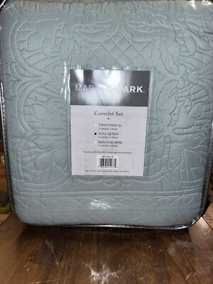 Madison Park, Coverlet Set, Full/Queen - Seamist Tuscany Quilt 3pcs-image