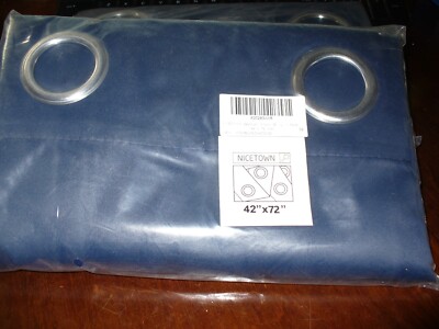 NICETOWN NAVY Window Blackout Curtain Panels -4~ Thermal Insulated 42 X 72 each-image