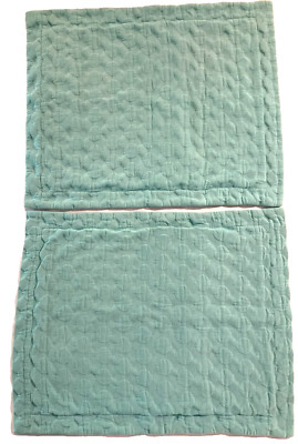 Pottery Barn Teen Modern Circles Matelasse Standard Pillowshams, 1-GUC, 1-VGUC-image