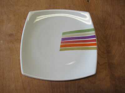 Studio Nova FESTIVE STRIPES Square Y0817 Salad Plate 8 1/4
