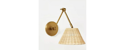 Threshold Studio McGee WALL LAMP Adjustable Sconce Dim Switch Model WXM27981C-image