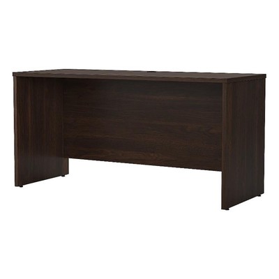 Studio C 60W x 24D Credenza Desk in Black Walnut - Engineered Wood-image
