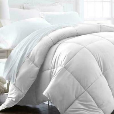 IEnjoy Home Collection All Season Premium Down Alternative Comforter King White -image