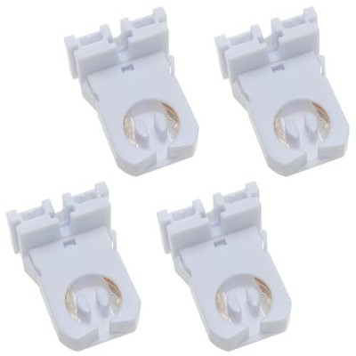 Socket Holder for Fluorescent Tube Light Plastic Lamps Holder U- Shaped -image