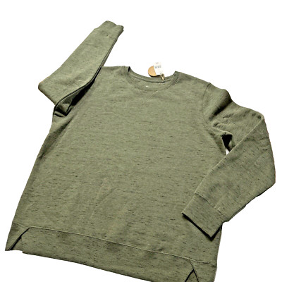 NEW OLD STOCK w TAGS Dip Women's HEATHER GREEN Sweatshirt Size Large-image