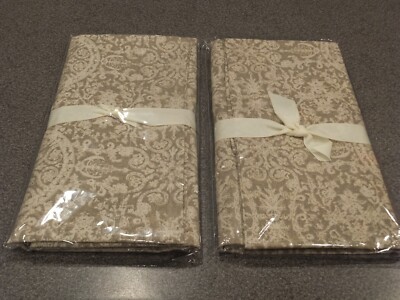 RARE Set of 2 Pottery Barn Sammie Tile (Brownstone) Accent Shams NWOT (no tags)-image