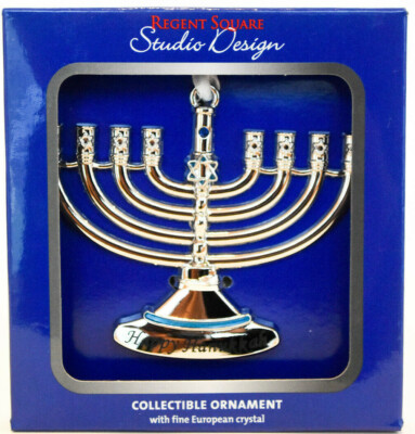 Regent Square Design Studio  Menorah  Happy Hanukkah  2019 Gift Ornament-image