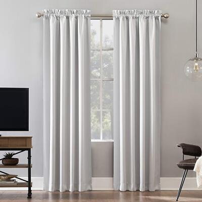 Sun Zero Oslo Theater Grade Extreme Total Blackout Rod Pocket Curtain Panel-image