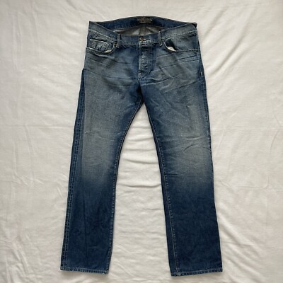 Madison Park Collective 38 Miles Mens Straight Leg Jeans Blue Size 38-image