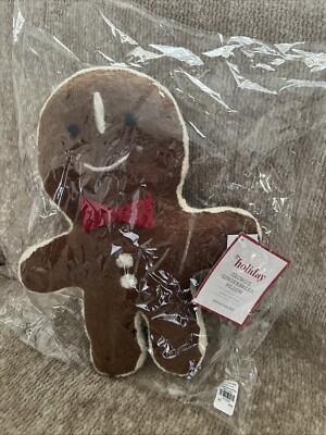 Pottery Barn Georgie Gingerbread And House Holiday pillow gift set-image