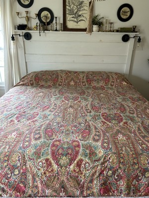 Pottery Barn Rosalie Paisley King Duvet Cover Cotton-image