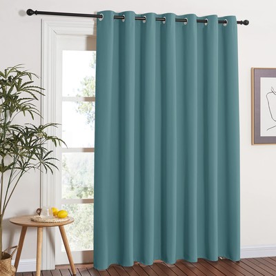 NICETOWN Window Treatment Sliding Door Curtain - Thermal Insulated Wide Width-image