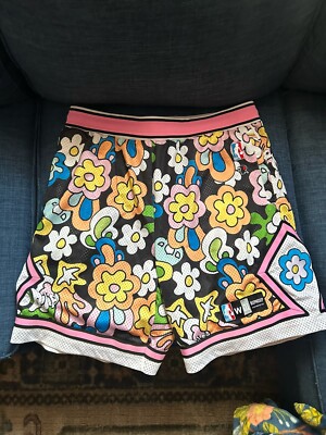 Rip N Dip shorts Basketball Floral Flower Rare Knitted Stitched Hype Stitched XL-image