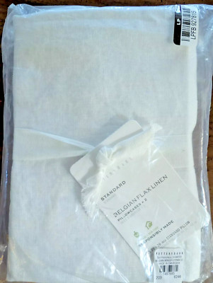 Pottery Barn Belgian Flax Linen SET of 2 Pillowcases STANDARD 26