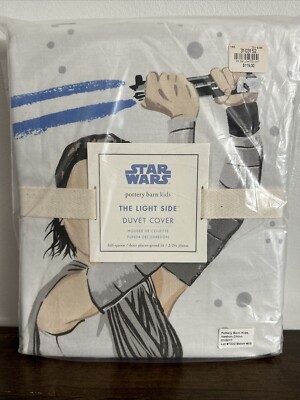 NEW Pottery Barn Kids Star Wars the LIGHT side FULL - Queen Duvet cover-image