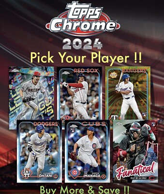2024 Topps Chrome • Rookie RC Insert Parallel Refractor Prism • Pick Your Player-image