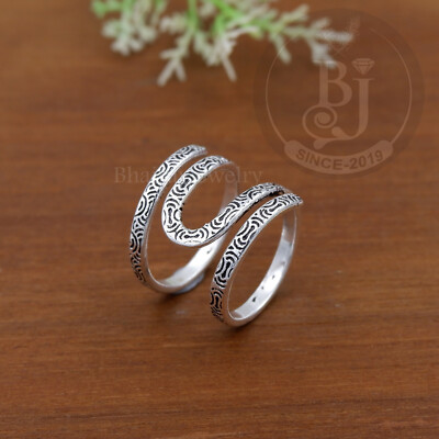 Adjustable Sterling Silver PIP DIP Swan Splint Ring Jewelry All Size 3-14-image