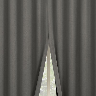 Sun Zero Aria 2-pack 100% Blackout Back Tab Curtain Panel Pair 52