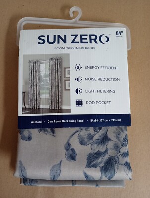 One Panel Sun Zero Room Darkening Panel Curtain 54x84