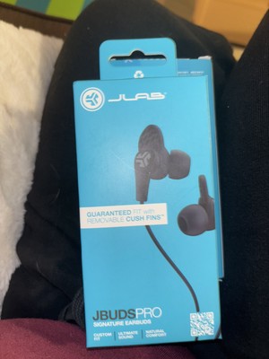 JLab JBuds Pro Signature Wired Earbud (In Ear) Headphones - Black-image