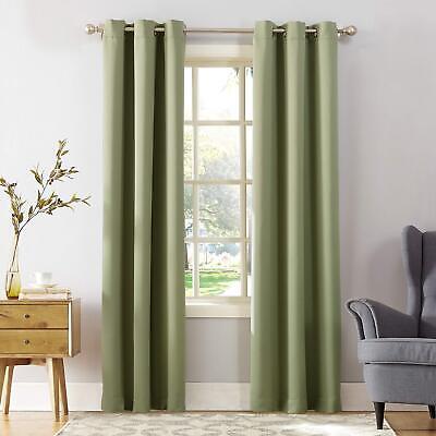 Sun Zero Easton Energy Saving Blackout Grommet Curtain Panel 40