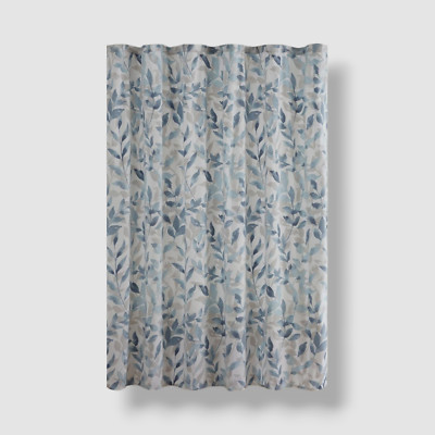 Madison Park Essentials Blue Sofia Botanical Printed Shower Curtain, 72