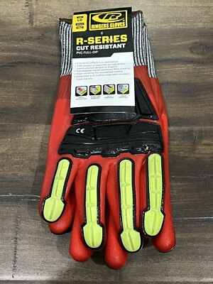 Ringers R-Series 076 Cut Resistant Full PVC Dip Gloves Large-image