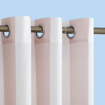 Valencia Cabana Stripe Indoor/Outdoor UV Protectant Energy Efficient Grommet Cur-image