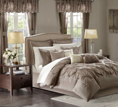 24 Piece Room In A Bag Queen color mushroom Madison park essential-image