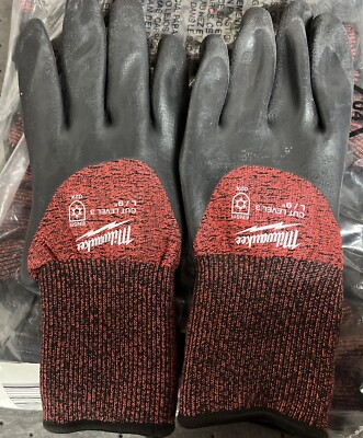 Milwaukee 48-22-8922B Cut Level 3 Winter Insulated Dipped Gloves 12Pack Large-image