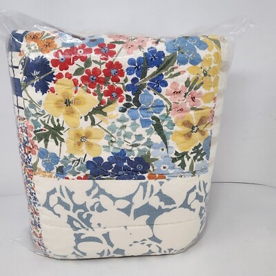 POTTERY BARN LANA FLORAL STANDARD PILLOW SHAMS set of THREE-image