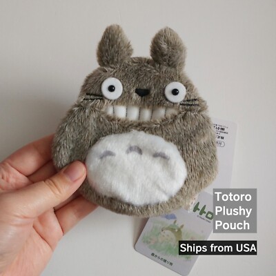 My neighbor Totoro Shaped Plushy Mini Pouch/ Ghibli / Ships from CA / Smile-image