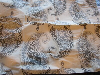 2 Pottery Barn Dori Paisley standard shams neutral New-image
