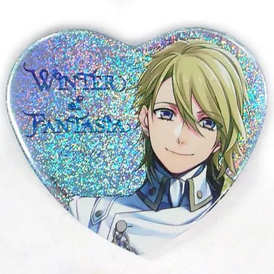 BADGE PINS CHARACTER TERAMITSU HARUHI HOLO HEART-SHAPED CAN UNIVERSAL STUDIO JAP-image