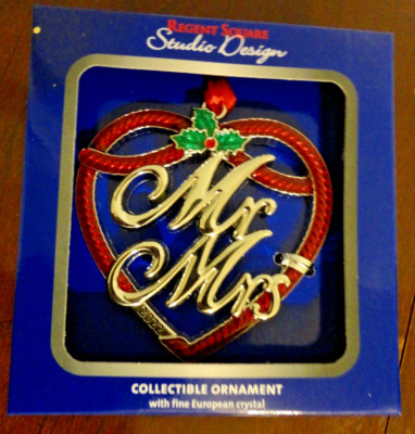 REGENT SQUARE STUDIO DESIGN COLLECTIBLE XMAS ORNAMENT FINE CRYSTAL 