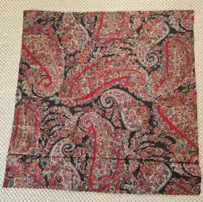 1 - Pottery Barn 2013 Linen/Cotton Blend Carrie Euro Sham Paisley/Floral NWOT-image