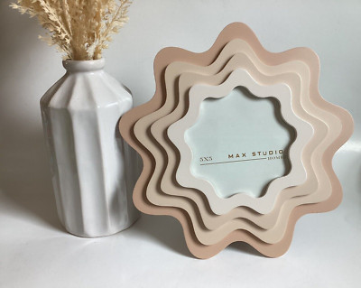 Max Studio Home Star Shaped Picture Frame ~ Fits 5’’ x 5’’ Photo-image