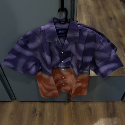 Awake NY x Mundo Dip Dyed Camp Shirt Magenta/Orange-image