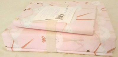 Pottery Barn Kids Ballerina Twin Duvet Cover and Pillow Sham-image