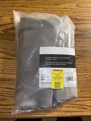  New Sun Zero Grant Gray One Grommet Window Curtain Panel  NEW-image